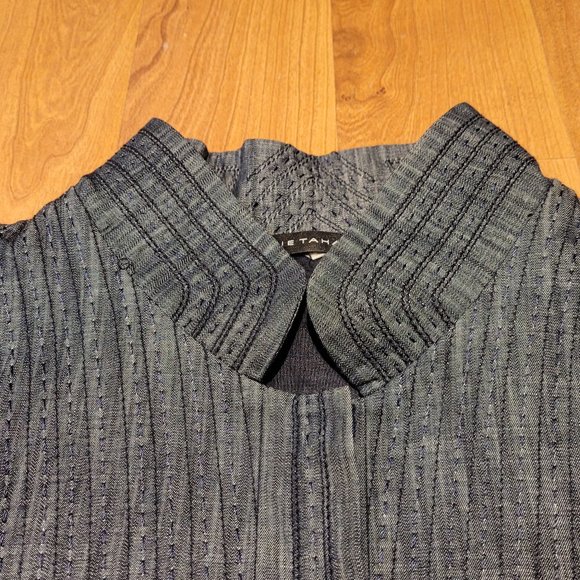 Elie Tahari Embroidered Blazer, Navy - Picture 3 of 10